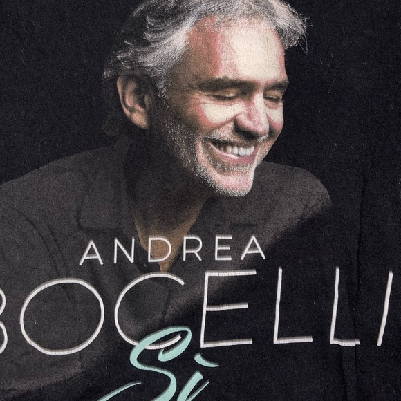 Andrea Bocelli babydoll Concert Shirt: Italian Tenor: Classical Opera Artist - Picture 2 of 4